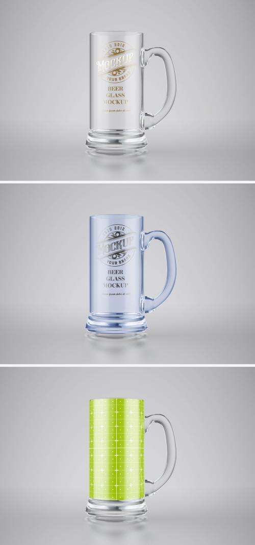 Empty Glass Mug Mockup - 468262896