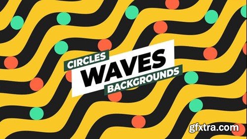 Videohive Circles Waves Backgrounds 51169884