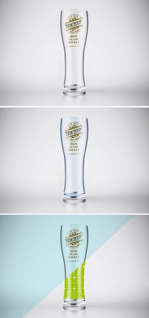 Empty Beer Glass Mockup - 468468183