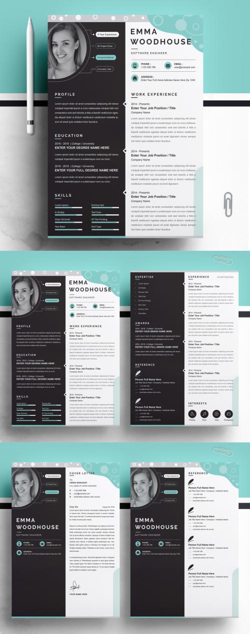 Vector Minimalist Creative Resume - 468676480