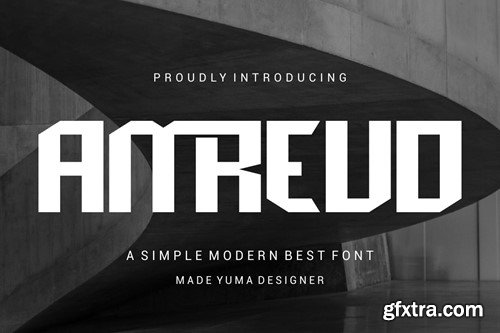 Amreud - Logotype Display Font X2SHVRW