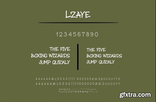 Lzaye Font G89F3CN