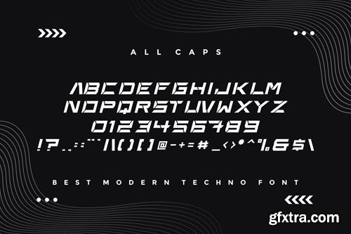 Qenikar - Modern Techno Font 9XZA9Q8