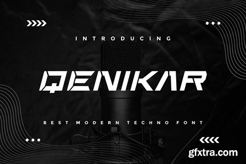 Qenikar - Modern Techno Font 9XZA9Q8