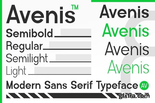 Avenis - Modern Sans Serif Familytype PJCMZGH