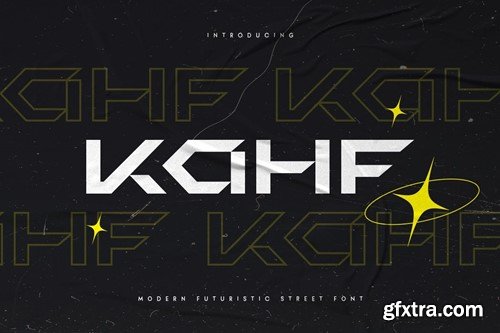 KAHF - Modern Futuristic Street Font UCEZLTG