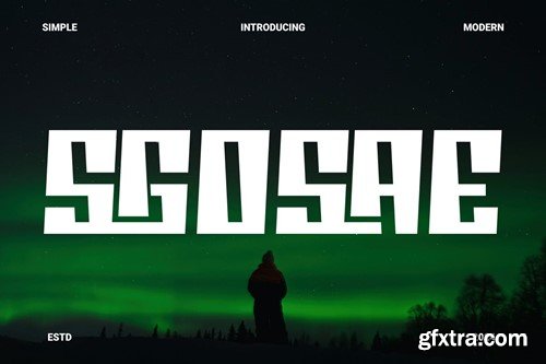 Sgosae A Display Typeface NU5GS48