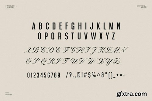 Glamer Sans Serif and Calligraphy Font Typeface TYF3G5E