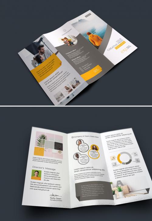 Trifold Brochure Layout - 469582684