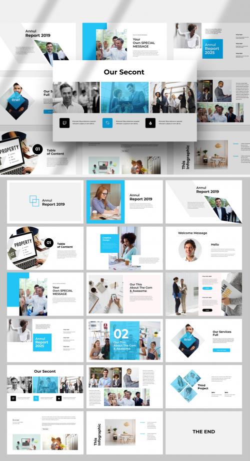 Annul Report Presentation Layout - 469582888