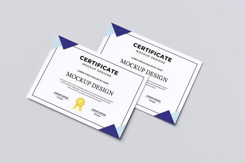 Certificate Mockup