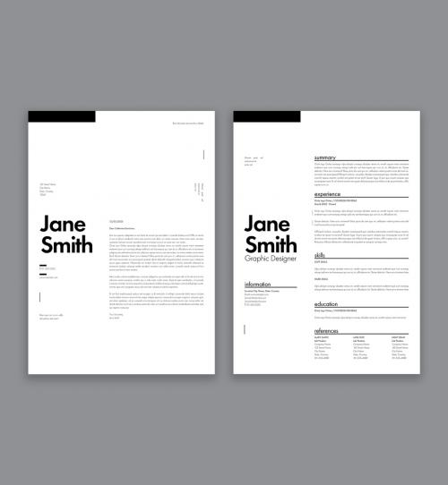 Minimalist Resume Layout - 469801914