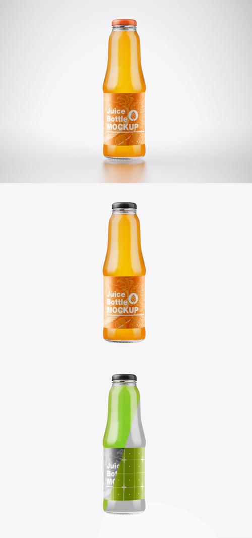 Glass Juice Bottle Mockup - 470002839