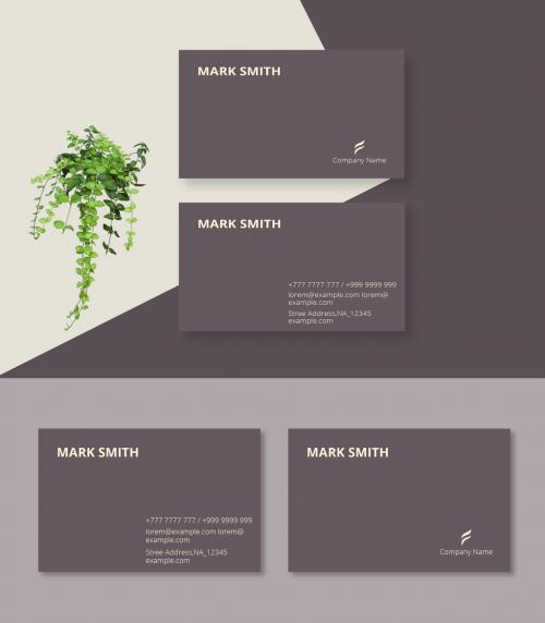 Sleek Minimal Business Card - 470190670