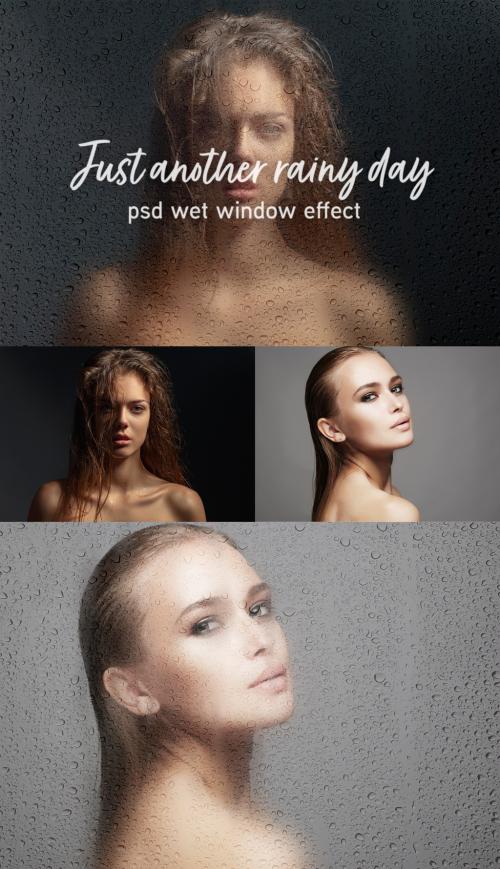 Wet Window Effect - 470190796