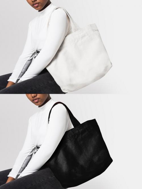 White Tote Bag Mockup - 470191851