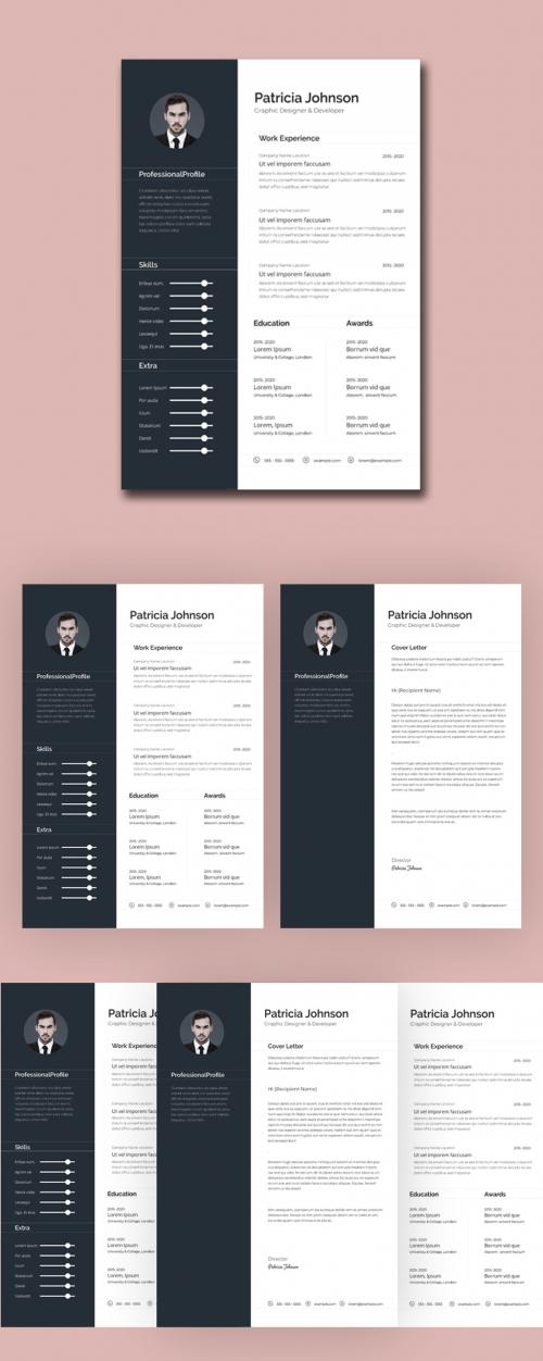 Clean Simple Resume Layout - 470735362