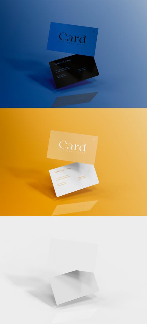 3D Business Card Mockup - 470947639