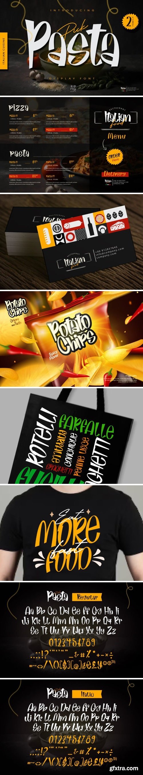 CM - Pick Pasta Font 92168865