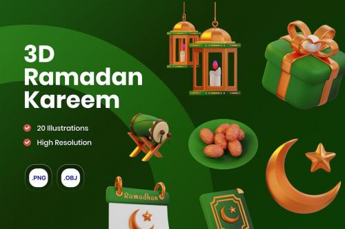 Ramadan Pack 3D Icon