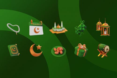 Ramadan Pack 3D Icon