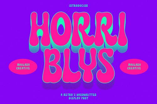 Horriblys Decorative Display Font