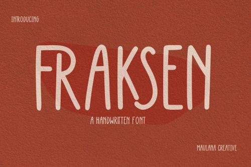 Fraksen Handwritten Sans Display Font