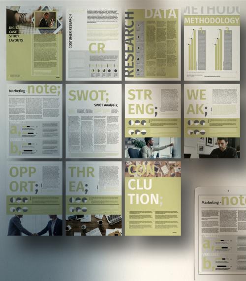 Digital Case Study Layouts - 471147875