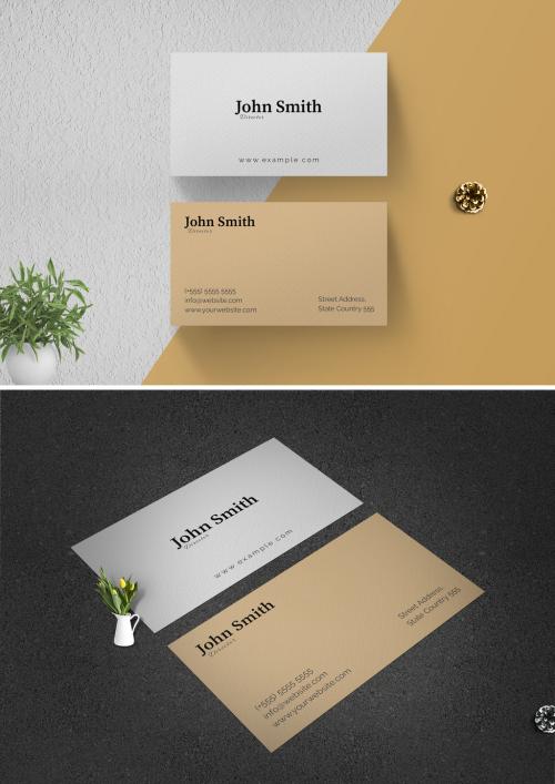 Simple Business Card Layout - 471149058