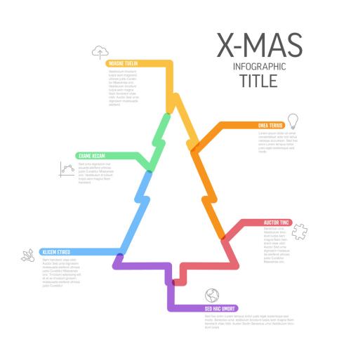 Thick Line Tree Multipurpose Infographic Layout - 471149255