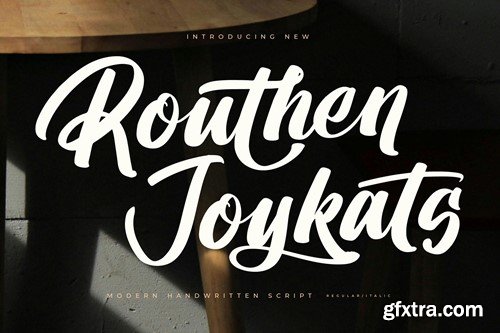 Routhen Joykats Modern Handwritten Font GEFED4P