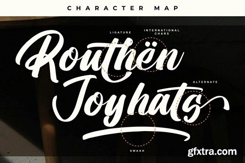 Routhen Joykats Modern Handwritten Font GEFED4P