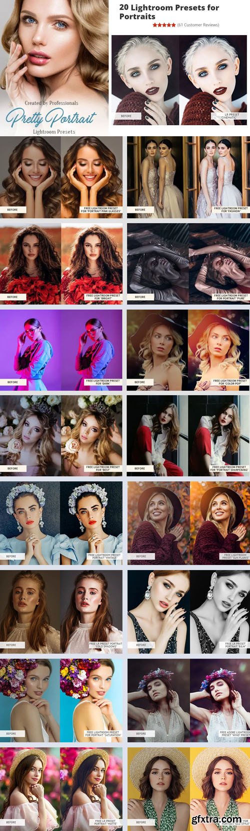 20 Professional Lightroom Presets for Portraits