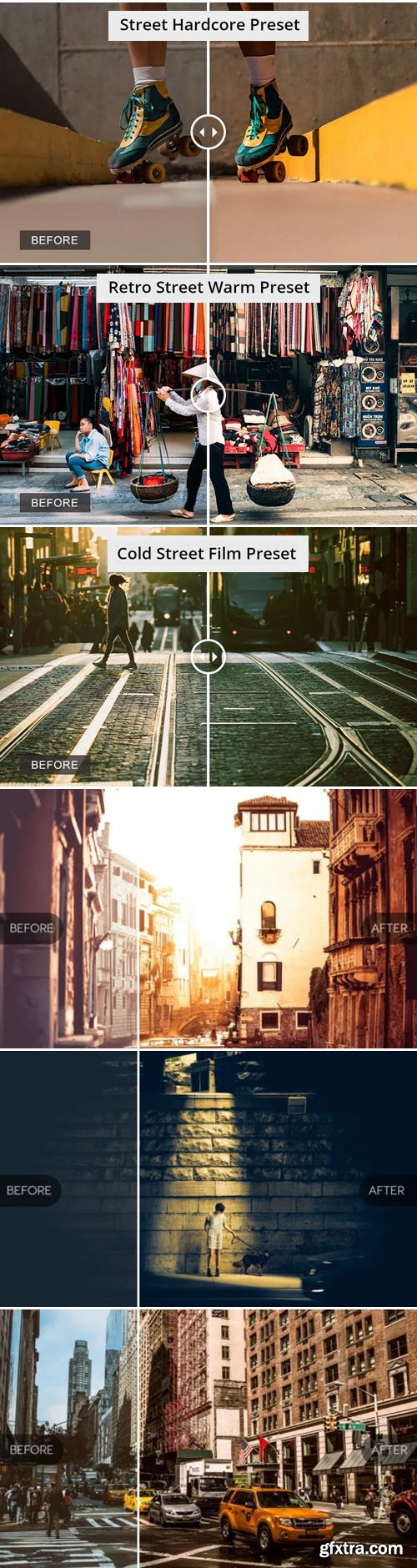 12 Street Photography Lightroom Presets Pack