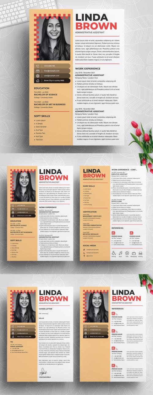 Developer Minimalist Creative Resume Layout - 472302613