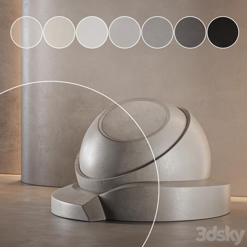 decorative plaster | Concrete set (seamless) | 34