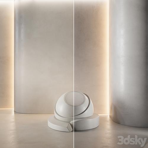 decorative plaster | Concrete set (seamless) | 34