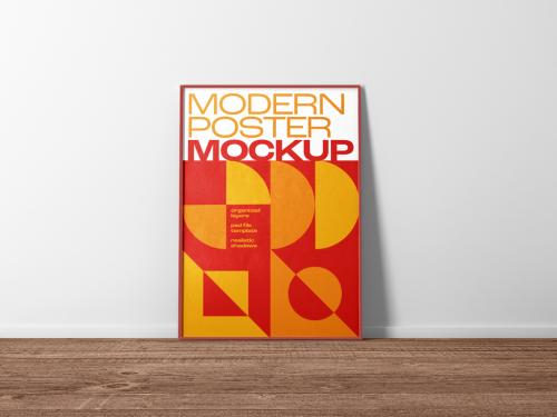 Vertical Poster Mockup with Frame - 472742037