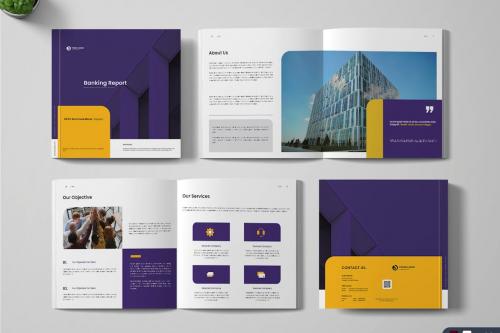 Banking Report Layout Template