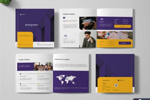 Banking Report Layout Template