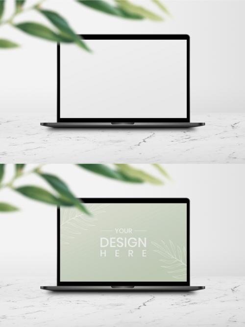 Blank Laptop Screen Mockup - 472895774