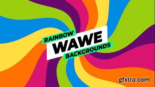 Videohive Rainbow Wave Backgrounds 51253712