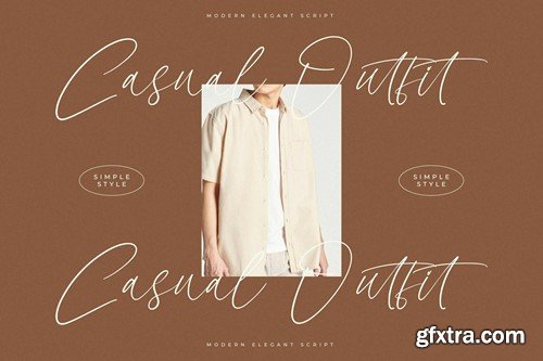 Qarlesya Modern Elegant script Font CHRDDFL