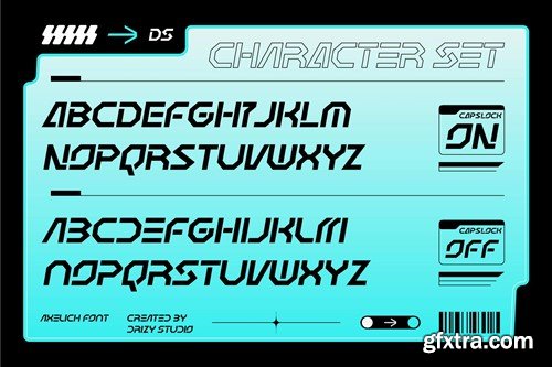 Axelich - Futuristic Display Machine Font 3WDJWZX