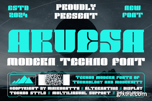 Aruesa - Modern Techno Font HKNESZH