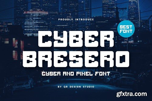 Cyber Bresero - Digital & Tech Font 77PKYUL