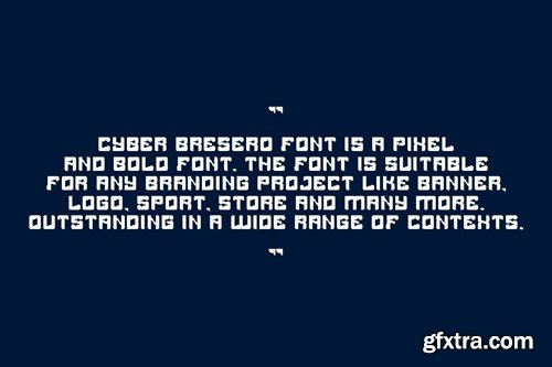 Cyber Bresero - Digital & Tech Font 77PKYUL