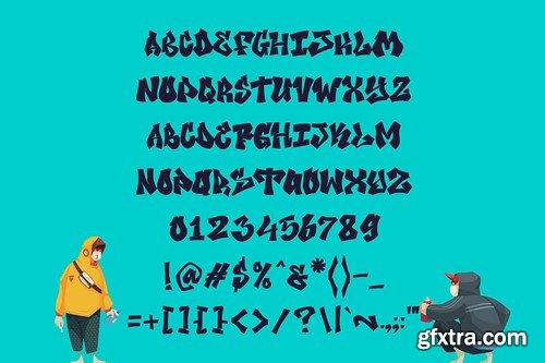 Jusidas - Grafiti Display Font N7TQTKQ