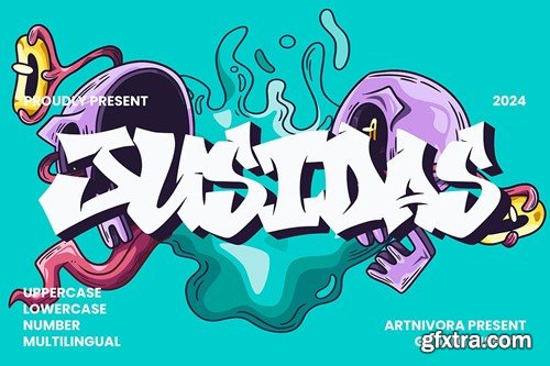 Jusidas - Grafiti Display Font N7TQTKQ