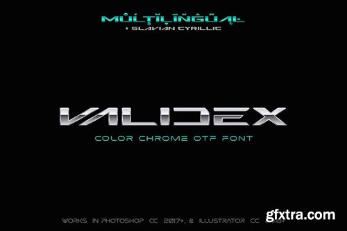 Validex Color Metallic Font 7MZVFH2